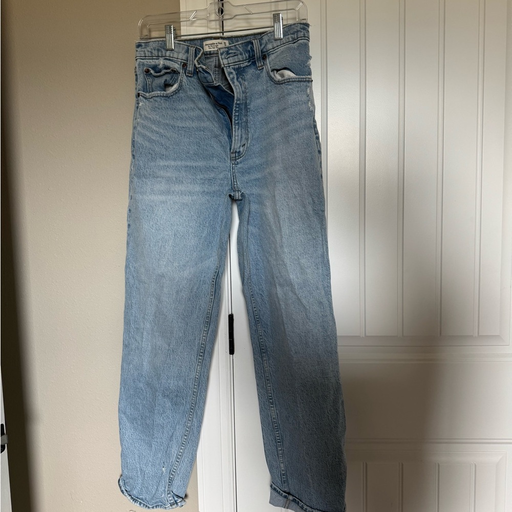 Abercrombie 90s straight ultra high rise jeans